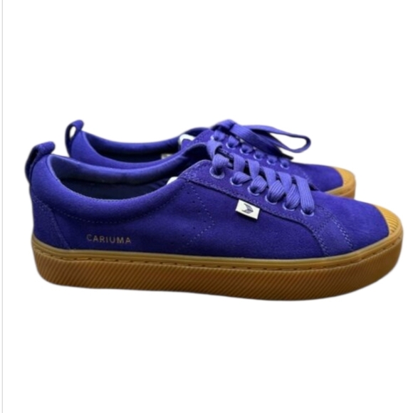 New Cariuma Purple Oca LowTop Sneaker Suede Men 8.5 Women 10 - Picture 2 of 8